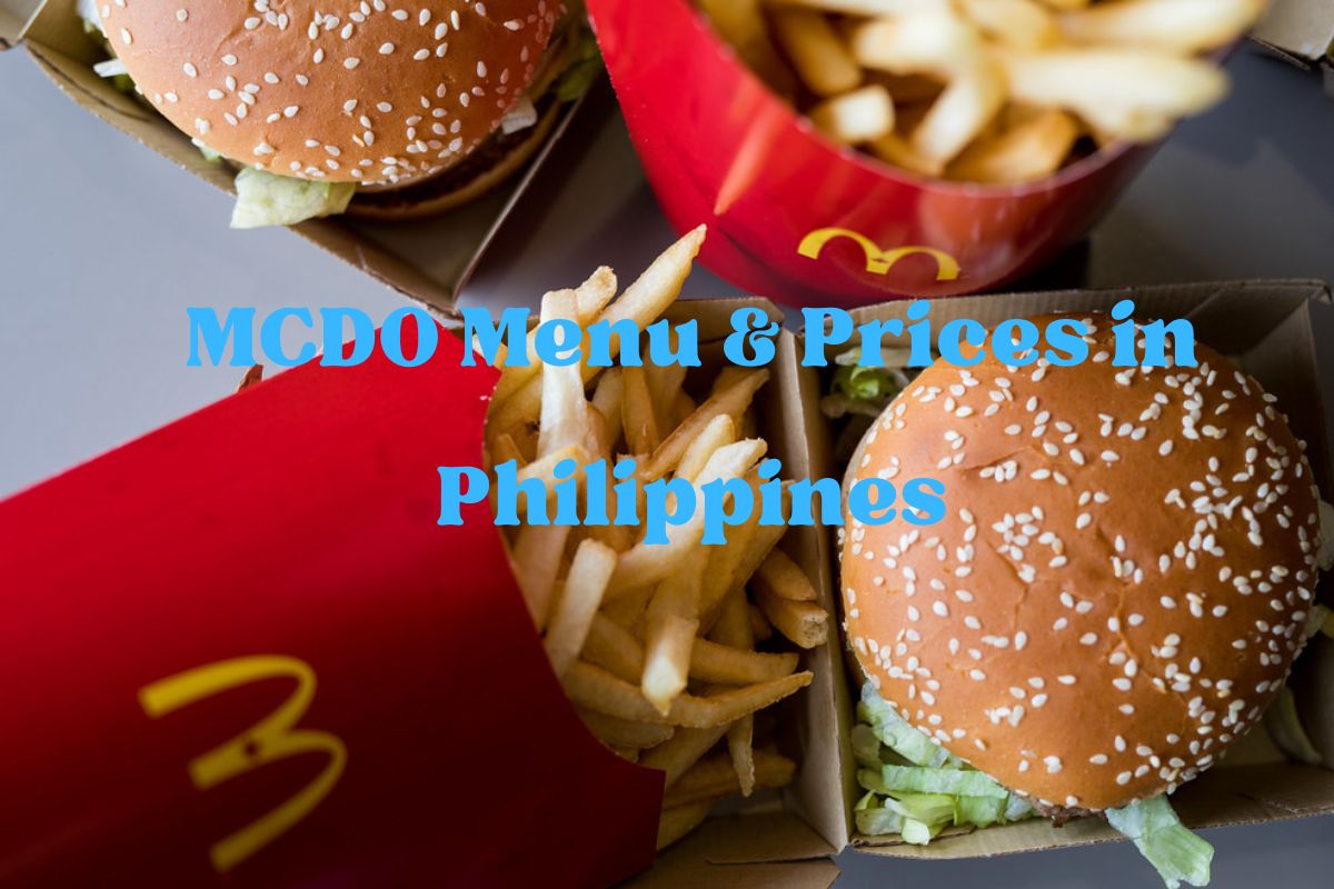 MCDO Menu